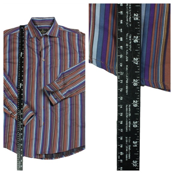 Gentlemens' Bugatchi Long Sleeve Shirt Size M - Picture 2 of 6